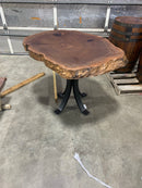 Live Edge Walnut Round Bar Top-1