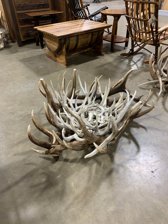 White Tail Antler Coffee Table