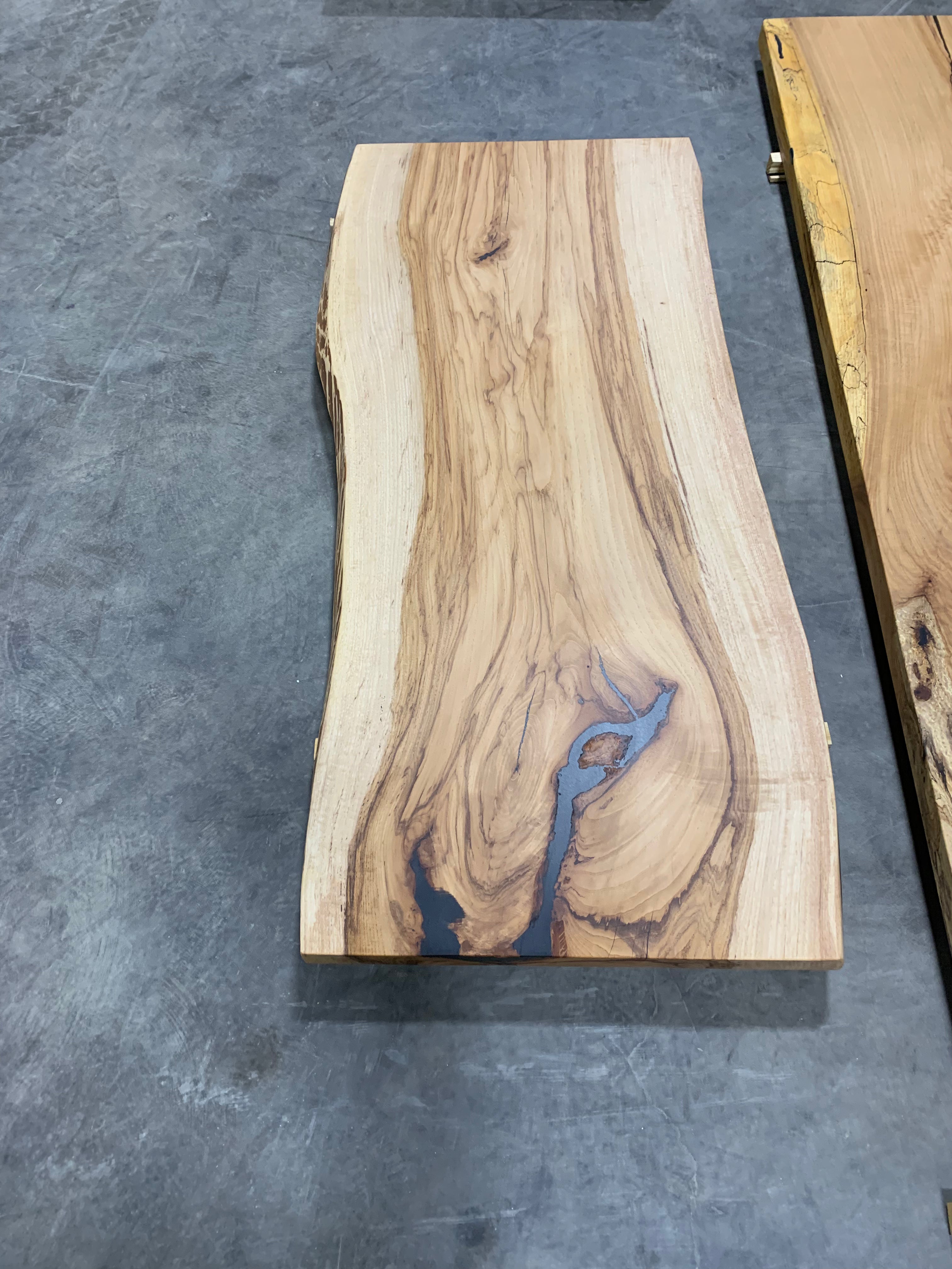 Live Edge Pecan Slab - 0