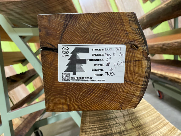 Live Edge Bois D arc Fireplace Mantel