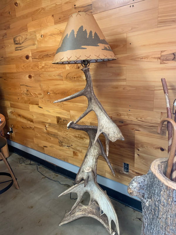 Moose Antler Floor Lamp
