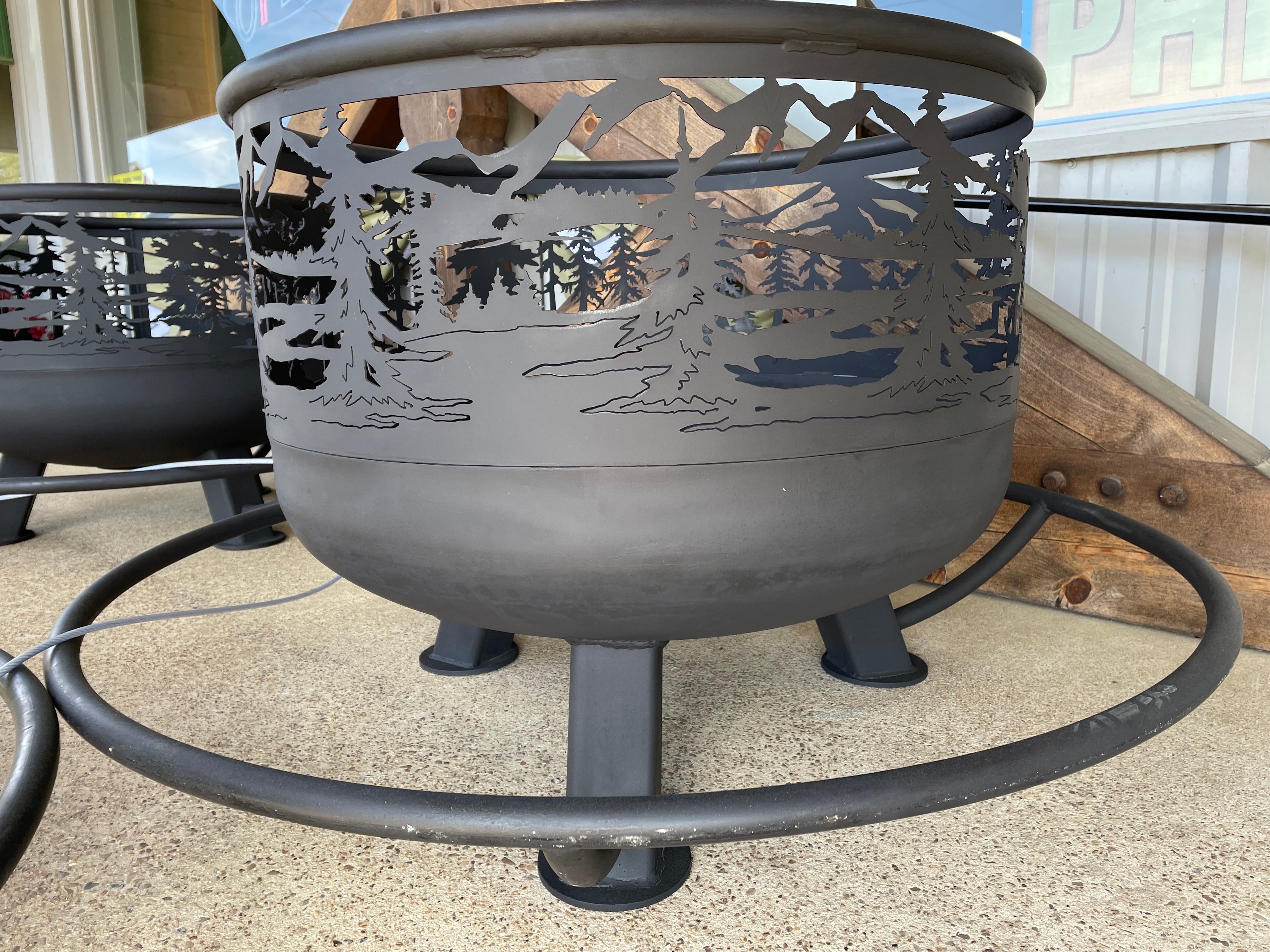 Nature's Silhouette Fire Pit - 0