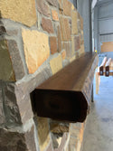 Live Edge Walnut Fireplace Mantel