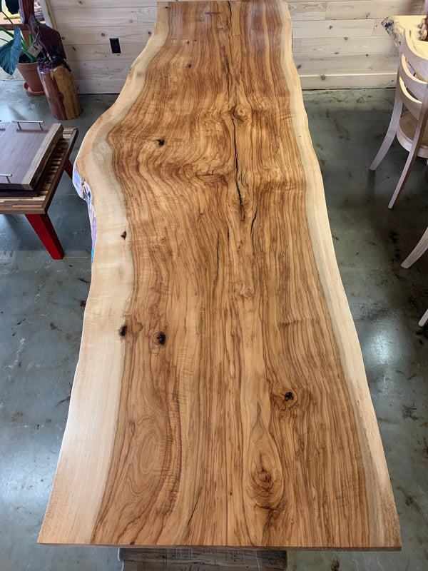 Live Edge Red River Pecan Slab