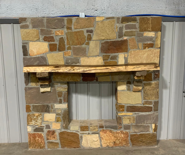 Live Edge Walnut Fireplace Mantel
