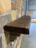 Live Edge Walnut Fireplace Mantel