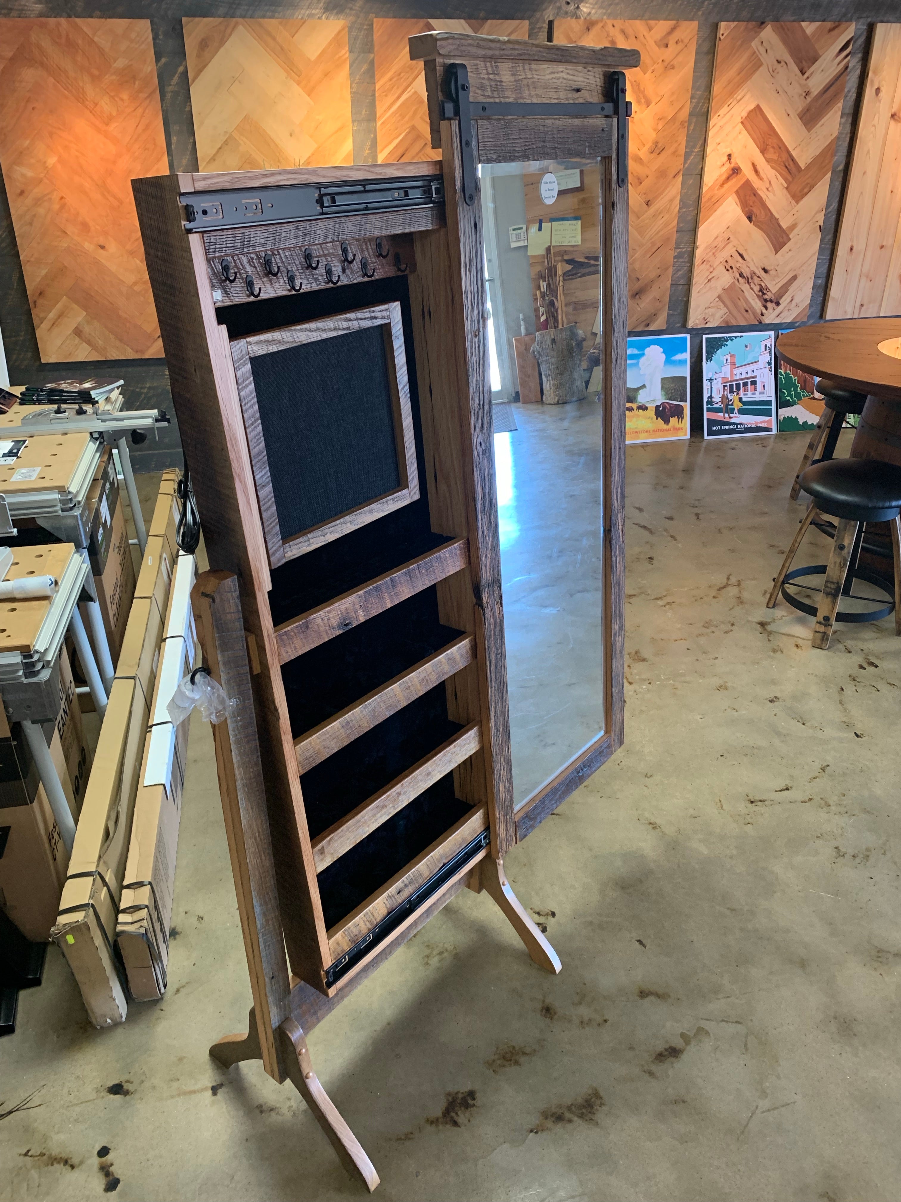 Jewelry Cabinet-Reclaimed Barnwood - 0