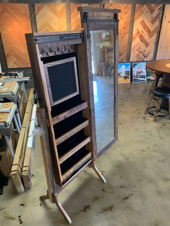 Jewelry Cabinet-Reclaimed Barnwood