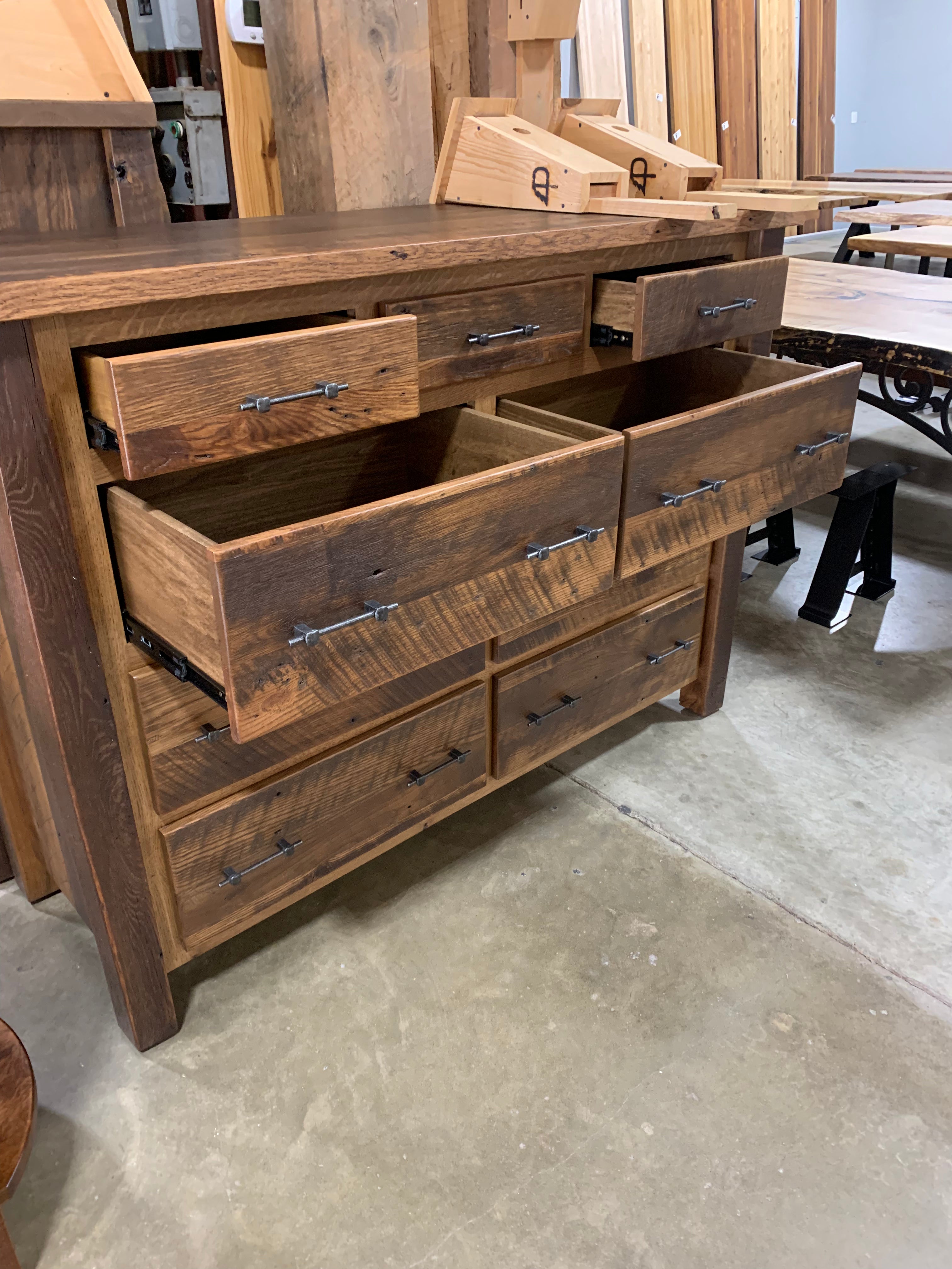 Silverton Rustic White Oak Chest and Mirror - 0