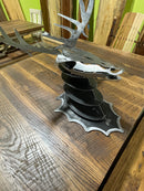 Metal Silver Deer Head Mount-2