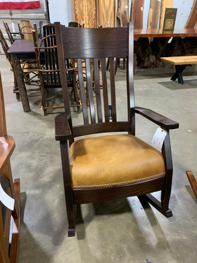 Mission Rocker Caramel Leather - 0