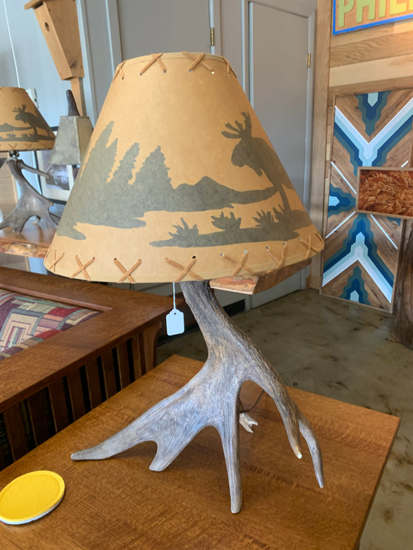 Moose Antler Table Lamp