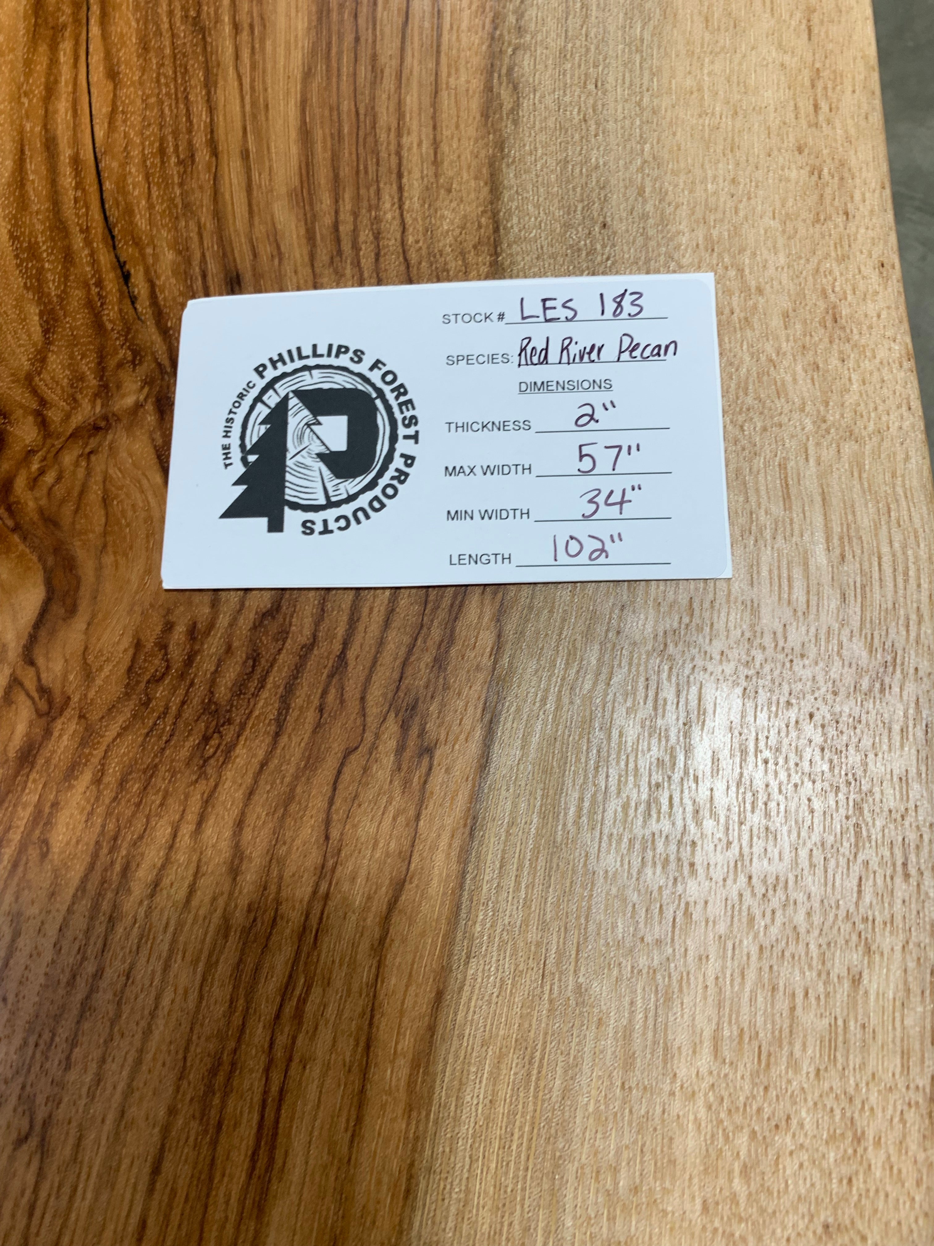 Live Edge Red River Pecan