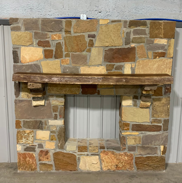 Live Edge Walnut Fireplace Mantel
