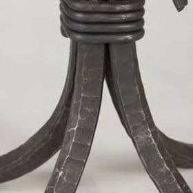 Wrought Iron Hand Forged Bistro Base - 0