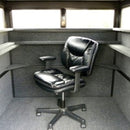 The inside of an Antler Shed Deer Blind. 