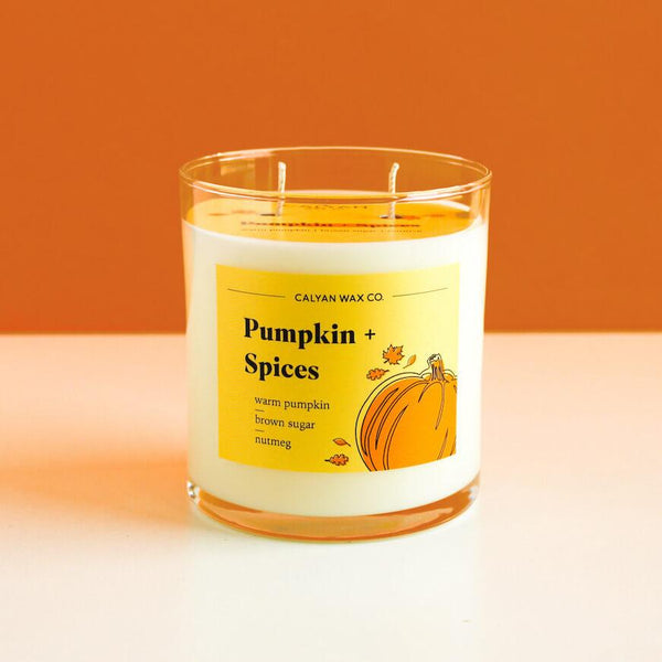 Glass Tumbler Soy Candle - Pumpkin/Spices