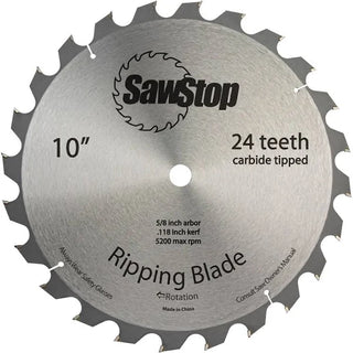 SawStop BTS-R-24ATB 10” 24-TOOTH BLADE