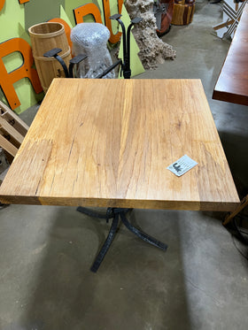 Square edge pecan slab with rich golden-brown tones, natural grain patterns, and organic edges
