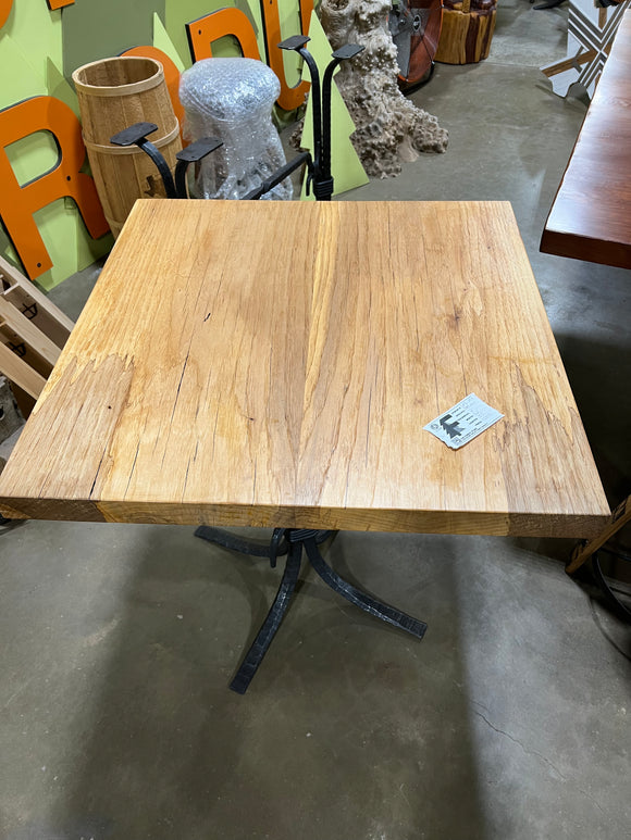 Square edge pecan slab with rich golden-brown tones, natural grain patterns, and organic edges
