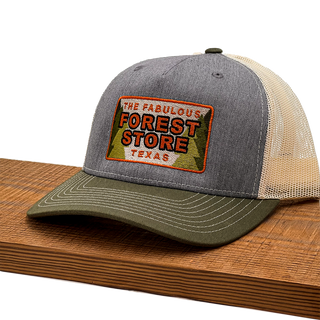 The Forest Store Grey/ Green Bill Hat